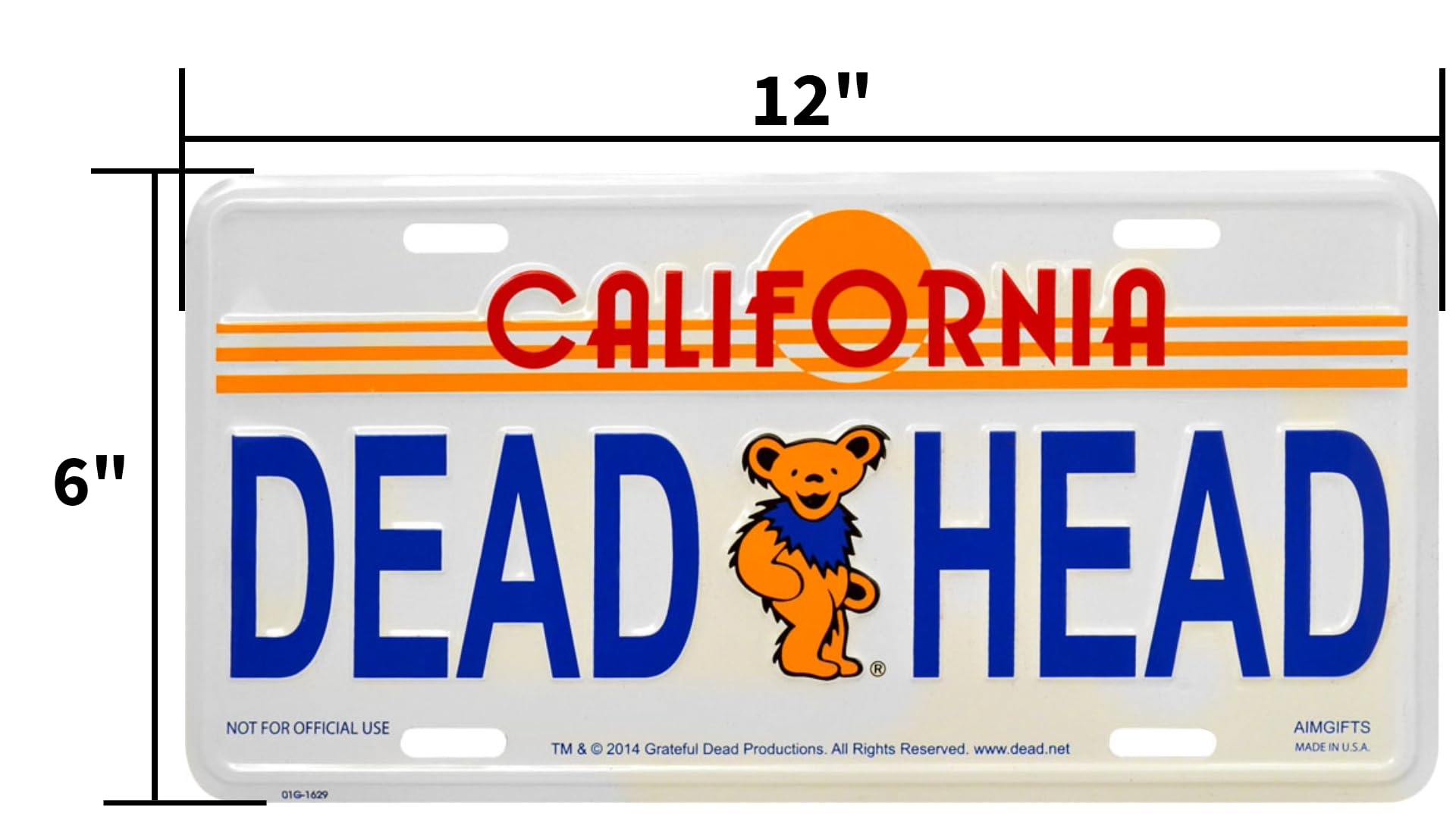 Amazon.com: Grateful Dead California License Plate - 6